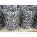 Hot galvanized plastic coated barbed